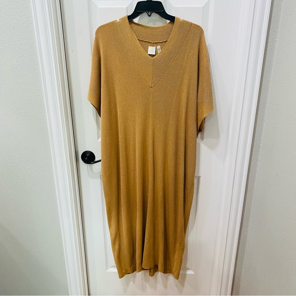 H&M Shimmer Gold Kaftan/Dressing Gown - Picture 1 of 3